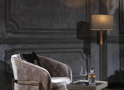 Wunnzëmmer Komplett Sesel Bäistelltësch Beige Stoff Oueresessel Set